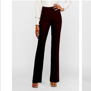 Black Mid rise slit back barely boot pant